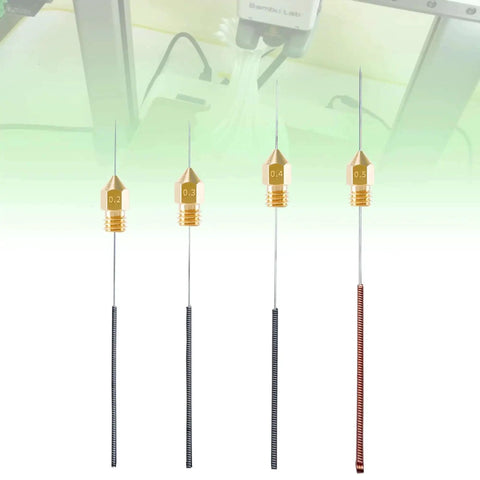 60 Piece Nozzle Cleaning Kit With Hardened Steel Needles In 0.2mm 0.3mm 0.4mm And 0.5mm Diameters For Quick Unclogging Of 3D Printer Nozzles