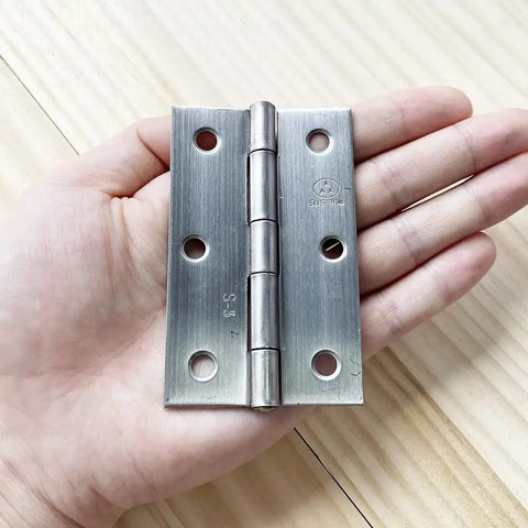 Heavy Duty 2 Pack 3.5 Inch Folding Butt Hinges In 304 Stainless Steel With Brushed Finish For Doors Cabinets Chests Boxes And Lids Includes Mounting Screws Adiyer
