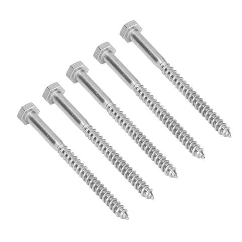 Heavy Duty 304 Stainless Steel Half Thread Hex Lag Screws Self Tapping Wood Screws For Carpentry And Wooden Structures In A2 70 Material