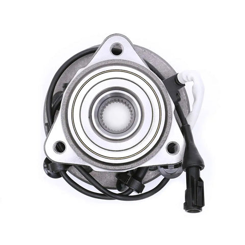 Front view of Front Wheel Bearing And Hub Assembly For 2001 To 2009 Ford Ranger 4WD 1995 To 2001 Ford Explorer 4WD And 2001 To 2009 Mazda B4000 4WD Replacement Fits All 4WD Models Off Road Ready Replaces Worn Hubs And Bearings Smooth Ride And Easy Install