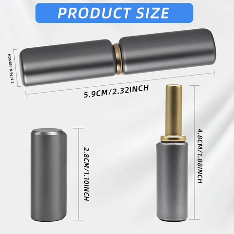 Heavy Duty Weld On Barrel Hinge Set Of 4 For Metal Swing Doors, Carbon Steel Weldable Hinges dimensions and design details