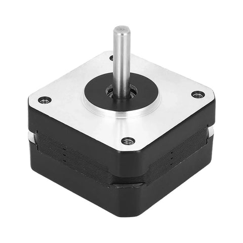 Nema 17 Stepper Motor For 3D Printers And CNC DIY Robots 12V 0.7A Alloy Construction 4 Wire shown in angled view