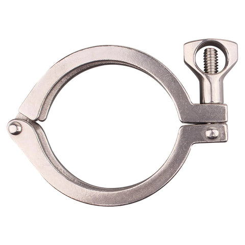 DERNORD single-pin heavy-duty tri-clamp, stainless steel 304, wing nut, 2.5-inch