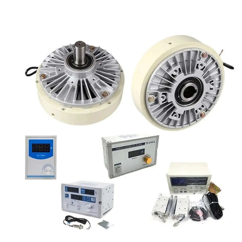 Hollow Shaft Magnetic Powder Brake 24V Heavy Duty Tension Controller Kit For Printing And Dyeing Machines 6 To 100 Nm Torque 1000 RPM