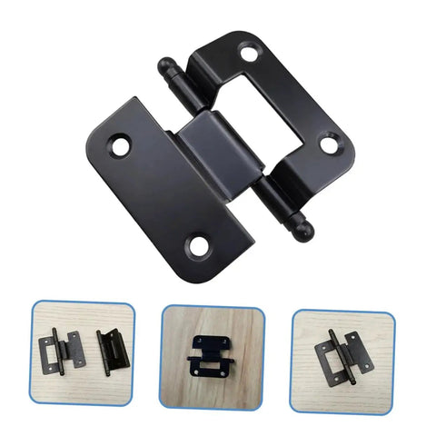 Heavy Duty Self Closing Kitchen Cabinet Hinges For Furniture Doors Built Tough Durable Iron Cupboard Hinges With Smooth Finish Easy Installation High Load Bearing Capacity For Kitchen And Bathroom 10 Pack shown in various views