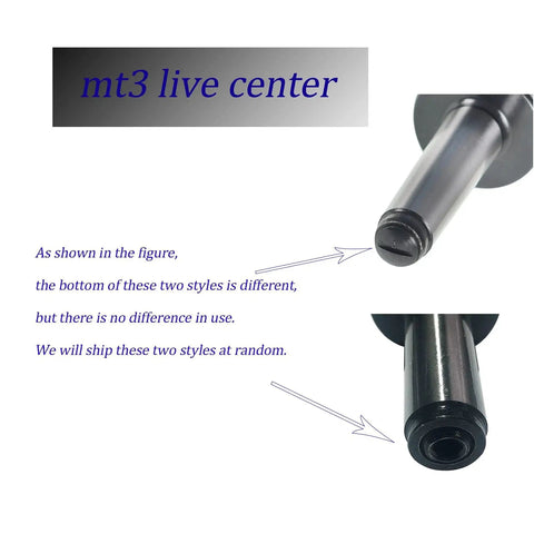 MT3 Live Tailstock Center For High Speed CNC Turning Medium Duty 60 Degree Point 3MT Taper 4000 RPM Max Hardened Steel 61 To 65 HRC