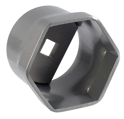 3-3/4 Inch 6 Point Wheel Bearing Locknut Socket for 3/4 Inch Square Drive Manual Tools Only, heavy duty steel, front view