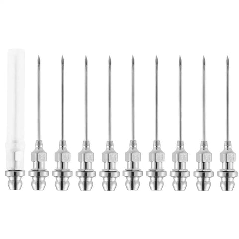 10 Piece Grease Injector Needle Kit For Most Grease Guns, 6cm Steel Nozzle Tips, Built Tough For Ball Joints And Universal Fittings