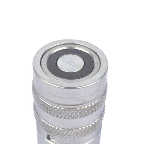 GELUOXI 1/4in NPT flat-face hydraulic quick-connect coupler with dust cap, metal knurled body