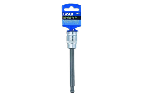 M10 Spline Ball End Bit For Half Inch Drive, 140mm Total Length With 100mm Bit for VW Group Vehicles, intake manifold tool in packaging