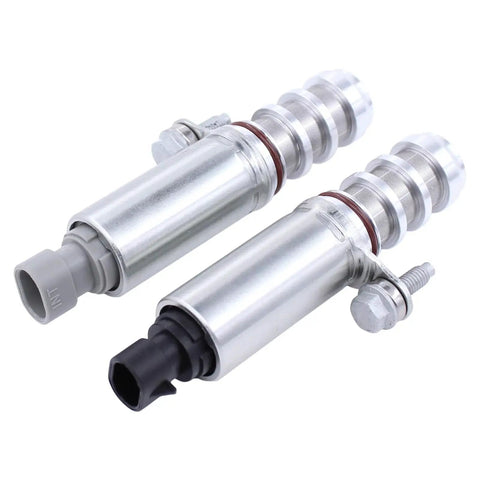 Engine VVT Solenoid Kit With Wire Connector For Chevy GMC Buick Pontiac Cars And SUVs Like Terrain Verano Regal Malibu HHR G6 Cobalt Captiva Aura Ion Vue LaCrosse And More Include Intake Exhaust Camshaft Position Sensor And Actuator