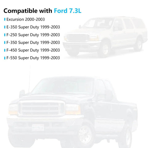 Electric Fuel Pump Direct Fit No Hassle Install For Ford F250 F350 F450 F550 Super Duty And Excursion 7.3L Power Stroke 1999 2000 2001 2002 2003 Replacement 69909 0580464074 F8149350AA EG52252020 compatibility guide with Ford 7.3L trucks and Excursion