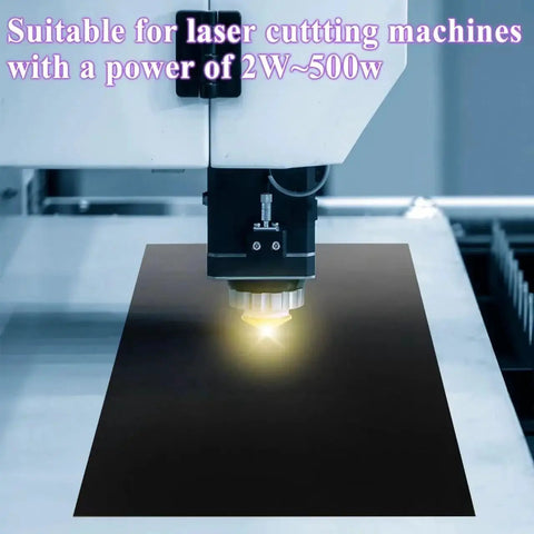 10 Pieces Black Double Sided Laser Testing Paper For Engraving And Cutting Machines 210 x 285 Mm in focus test