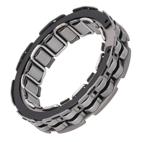 Close-up of a forged steel starter clutch one-way bearing replacement for Yamaha Rhino 660 2004-2007 and Grizzly 660 2002-2008.