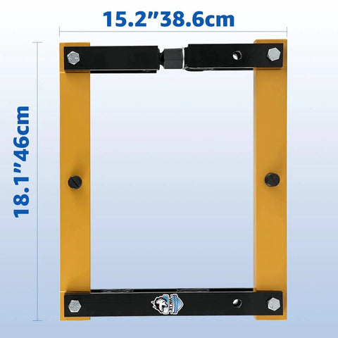 Differential Housing Case Spreader For Dana 30, 44, 60, 70 And 80 Series with heavy duty steel construction, dimensions shown