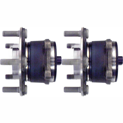 2 Piece Rear Wheel Bearing And Hub Assembly Direct Fit For Mazda 6 And CX 5 2013 2014 2015 2016 2017 2018 Easy Install High Quality Bearings For Durable Wheel Hub Replacement, shown side view.