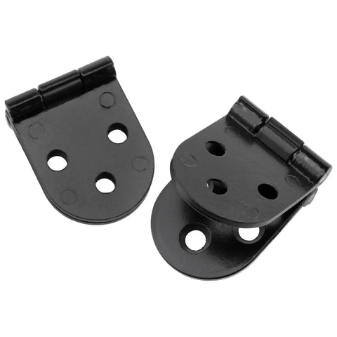 Flippable 180 Degree Folding Table Hinges Set For Cabinets Rear Covers And Closet Doors Durable Zinc Alloy With Black Finish 4 Pack