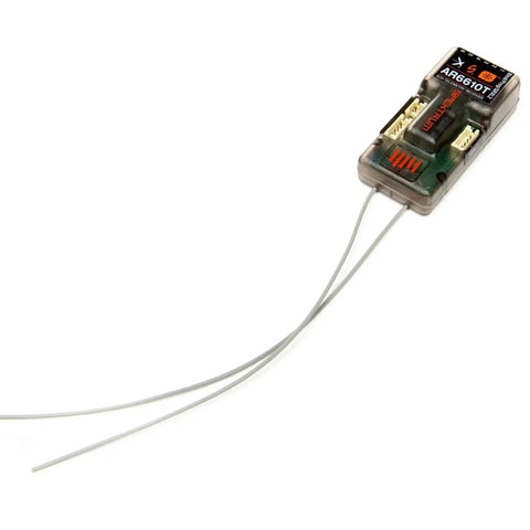 Six Channel Telemetry Receiver With DSMX, Integrated Barometer For Altitude And Vario Telemetry, Tiny Yet Mighty Footprint For Parkflyer