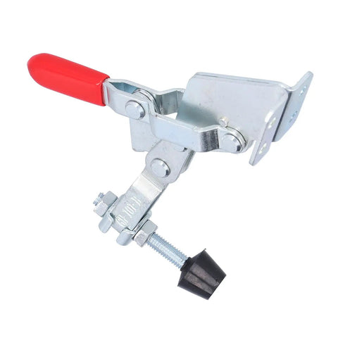 Beefy Toggle Clamp Hold Down Clamp With Rubber Pressure Tip For Woodworking Jigs And Fixtures Welding Drill Press And Crosscut Sled 100 Kilogram Clamping Force Quick Clamp Ergonomic Plastic Grip