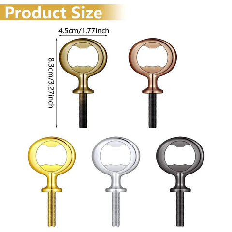 Antique Style Stainless Steel Bottle Opener Inserts Kit 10 Pieces For Wedding And Party Wine Gift DIY Projects