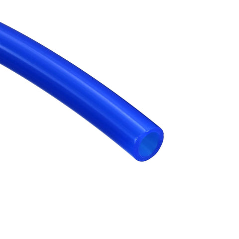 Pneumatic air tubing, blue polyurethane, 6mm OD x 4mm ID, 9m length.