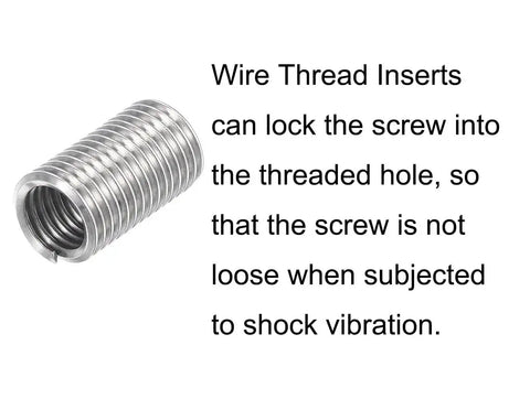 5/16-18 UNC 3D Helicoil Wire Thread Inserts Set In 304 Stainless Steel for strong rust-proof thread repair illustration