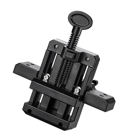 Black compact Must Have Cabinet Door Installation Jig Kit For Precise Alignment With Adjustable Punches Locators And Drill Templates.
