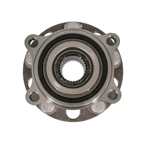 Front view of Front Hub Bearing Assembly Fits 2009 To 2017 Hyundai Equus Genesis Coupe Kia K900 5 Lug Without Abs 512417 Bolt On