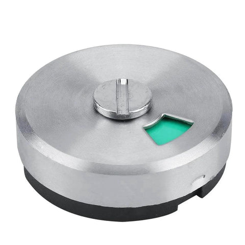 Public Restroom Privacy Door Bolt With Engaged Vacant Indicator And Zinc Alloy Handle, top view showing green status