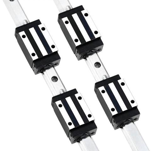 600mm HGR20 Linear Slide Rail Kit with Four HGH20CA Carriages for CNC Machines and DIY Projects