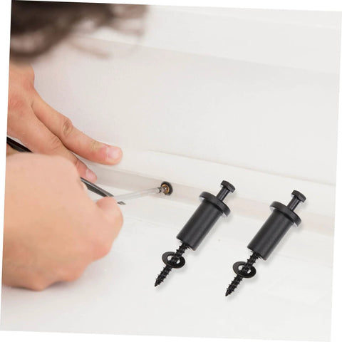 4 Sets Sliding Barn Door Hardware Kit With Carbon Steel Spacers, Track Connectors, And Wall Spacers for installation demonstration