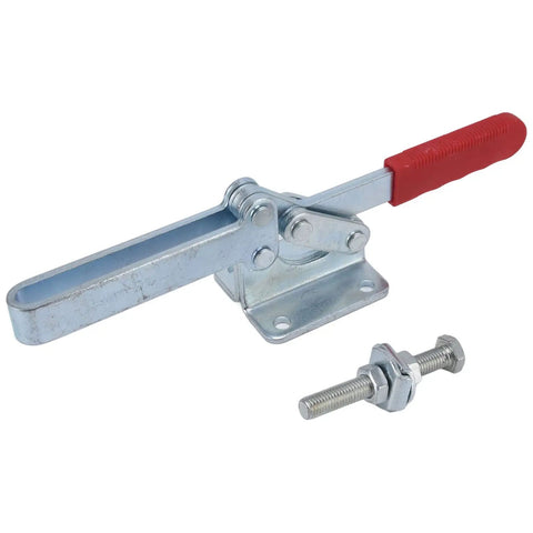 630Kg Holding Force Quick Release Toggle Clamp For Jigs And Fixtures, Horizontal Clamp With Iron And Plastic Construction, Pro Grade Welding And Woodworking Tool Built To Last In The Shop