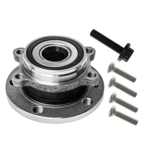 Audi Front Wheel Hub And Bearing Assembly Pair With 5 Lug And ABS Fits Audi A3 Q3 TT Quattro VW CC Passat Tiguan Beetle GTI