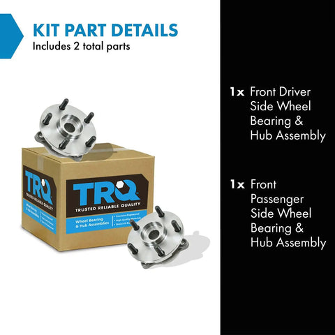 Front Left And Right Wheel Bearing And Hub Assembly Set 2 Piece Direct Fit Fits Like A Champ For Toyota RAV4 display with box