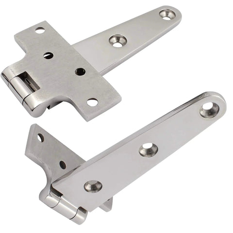 316 Stainless Steel T Hinges Marine Grade Heavy Duty Boat Hatch Hinge 6 Inch By 3 Inch 150 Mm By 72 Mm 2 Pack Cabinet