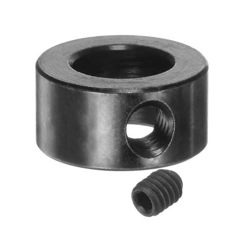 Eight Millimeter Shaft Collars Set Screw 10 Pack 8mm ID 14mm OD Black Nickel Plated Carbon Steel Gear Stopper Wheel Collars