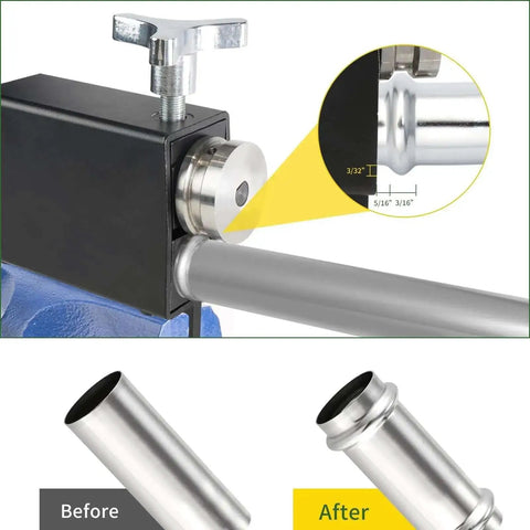 Bead Roller Beader Tool For Tubing That Shapes Intake And Intercooler Piping From Five Eighths To Two Inch Inside Diameter use example