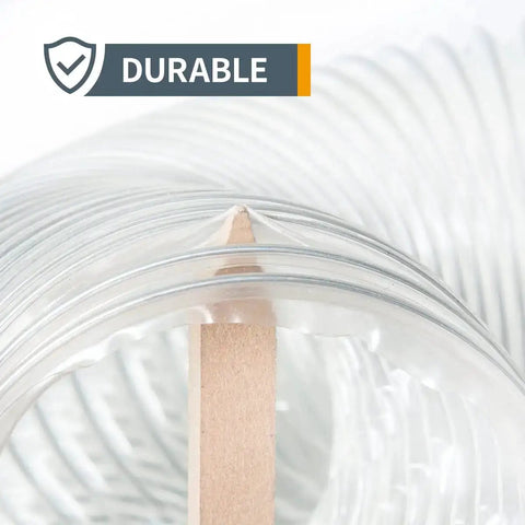 Close-up of 4 Inch Anti Static Dust Collection Hose 10 Feet Flexible PVC For Table Saw Band Saw Planer Jointer Woodworking