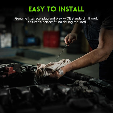 Mechanic installing 180 Amp Beefed Up Alternator Replacement For 2011-2020 Chrysler 300 with 3.6L V6 in a car engine bay