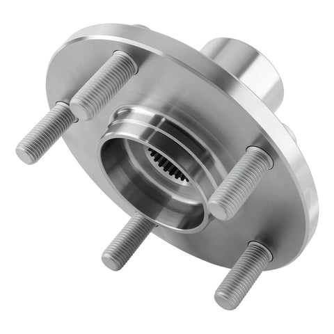 Drop In Front Wheel Hub Bearing Assembly 930-401-510063 Fits Toyota Highlander AWD 2001-2007 and Camry 2.4 2004-2011 Camry 2.5 Non Hybrid 2012-2017 Solara 2.4 2004-2008 Replacement, close-up view showing bolts and machined surface