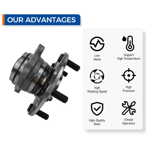 Rear Wheel Bearing Hub Assembly 512256 Compatible With Acura CSX 2006 2010 And Honda Civic 2006 2011 EX Si with features list