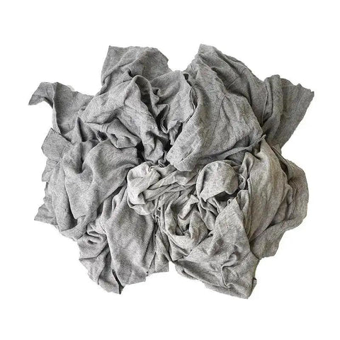 Industrial Recycled Gray T Shirt Rags 25 Lb Box For Heavy Duty Cleaning Wood Oil Paint Dirt Bulk Mechanic And Painter Rag Sets