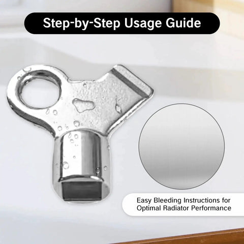 Close-up of Three Pack Radiator Bleed Key Set With Durable Metal Handle For Home Radiator Air Valves Bleeding Old Radiators Made Easy No Fuss Tool For Quick Maintenance And Repairs BRBASAP Quality