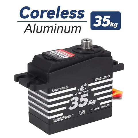 Beefy Waterproof 35Kg High Torque Metal Gear Digital Servo Motor For 1/8 1/10 1/12 RC Cars And Crawlers, DIY Robots, Coreless HV Servo