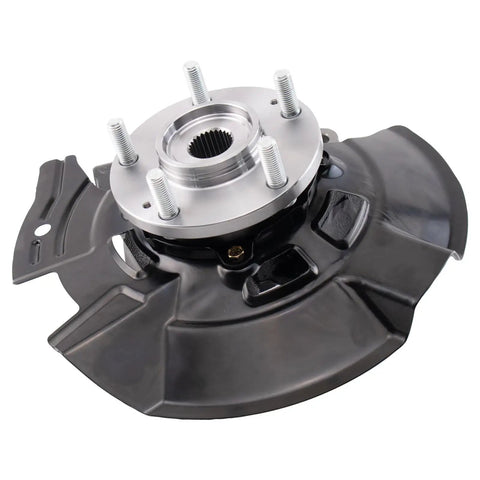 Front Steering Knuckle And Wheel Bearing Hub Assembly Kit Right Passenger Side For 2011 2012 2013 Hyundai Sonata 2.4L L4 Without Sport Suspension Replacement Ready To Install With Reference Numbers 698 464 517163R010 5172038110 5175039603