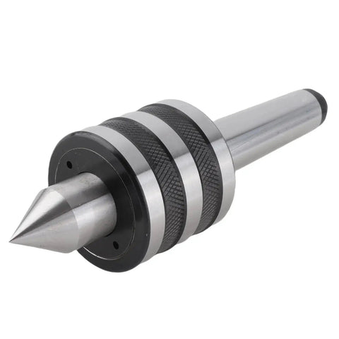 Close-up view of MT3 Lathe Center Rolling Center For Precision Turning And Metalworking, showing E center taper design.