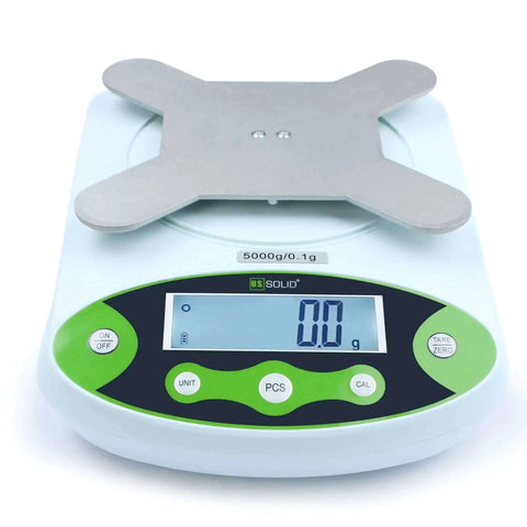 Digital Precision Lab Scale 15 Kg By 0.1 g Readability With 150 By 180 mm Stainless Steel Pan, Counting And Tare Functions, 11 Units, AC And DC Power