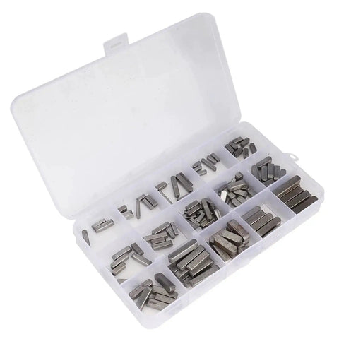 Key Stock Set 140 Pcs Round Ended Key Pack For Pulley Keyway And Drive Shaft Keys Pro Grade Carbon Steel Assortment