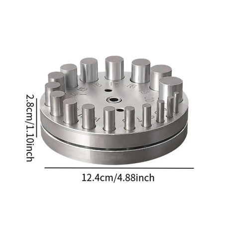 Round Disc Cutter Set Manual Round Punch Heavy Duty Coin Punch Tool For Jewelry Making And Metal Forming Die, 124mm x 28mm