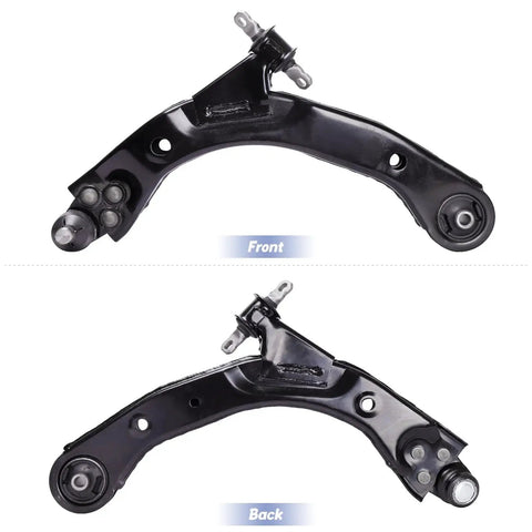 LCWRGS front lower suspension control arm black with bushing mounts and ball joint end

LCWRGS front lower suspension control arm black with mounting holes and bushing ends visible